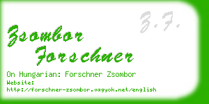 zsombor forschner business card